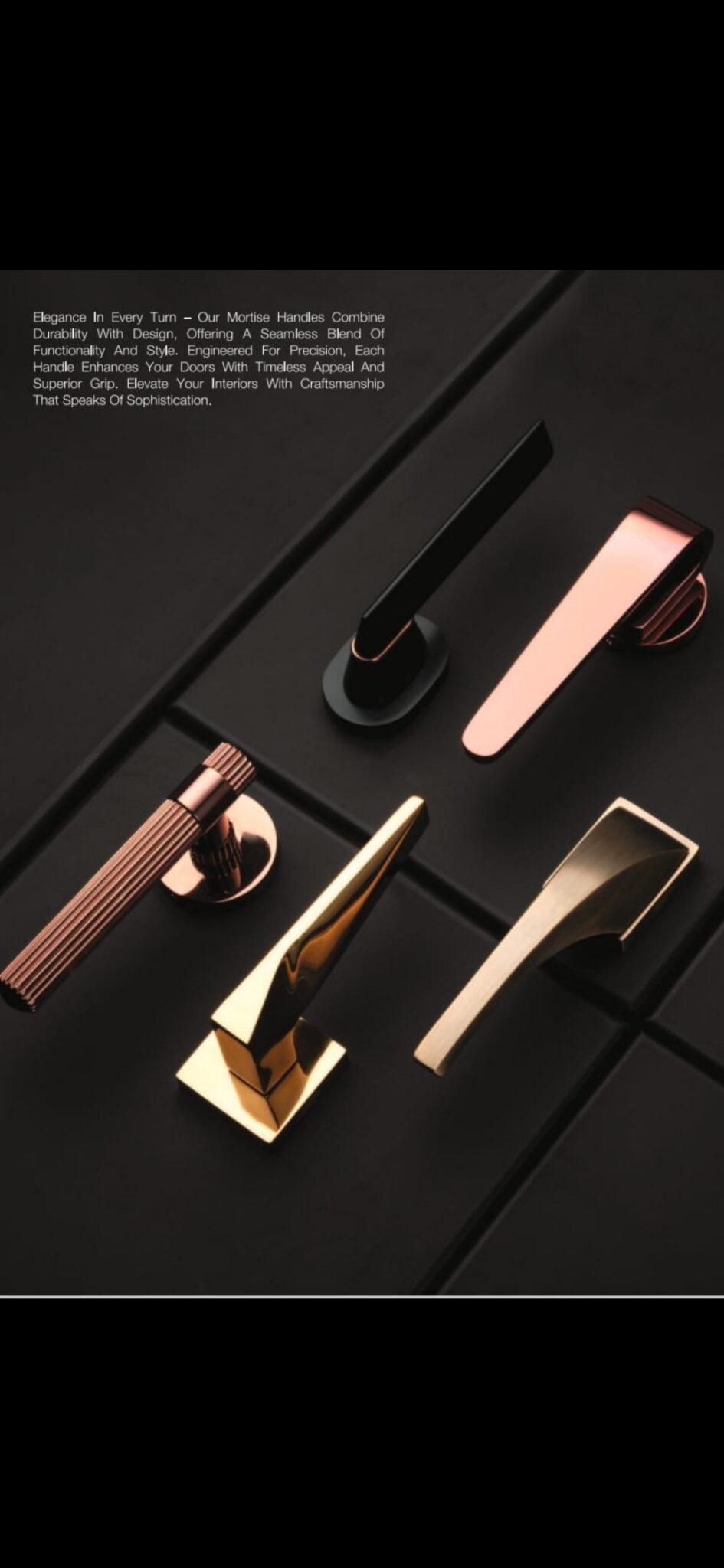 Luxury Mortise lock handles.